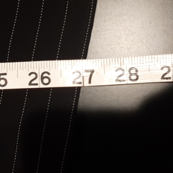 Asymmetrical Pinstripe Top with flare sleeves - Picture 10 of 11